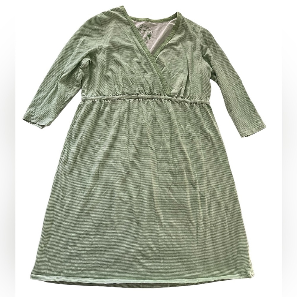 Maternity Motherhood Women's Wrap 3/4 Sleeves Top Dress Size Large